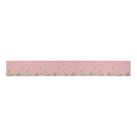 Pink Chinoiserie Ripsband (Vorderseite)