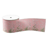 Pink Chinoiserie Ripsband (Spule)