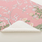 Pink Chinoiserie Sherpadecke (3/4)