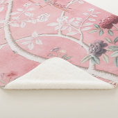 Pink Chinoiserie Sherpadecke (3/4)
