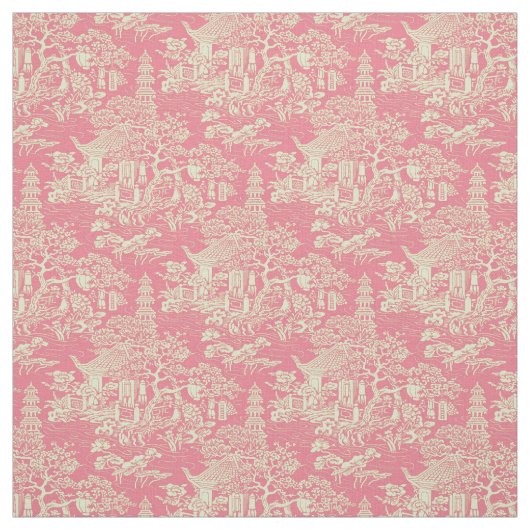 Pink Chinoiserie Stoff (Muster)
