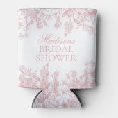 Pink Chinoiserie Vintages Brautparty Dosenkühler (Vorderseite)