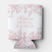 Pink Chinoiserie Vintages Brautparty Dosenkühler (Rückseite)