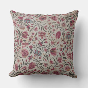 Pink Chintz Blume Boho Cottagecore Kissen