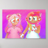 Pink Choco Cookie X Cotton Candy Cookie Poster (Vorne)