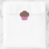 Pink Chocolate Cupcake Stickers (Tasche)
