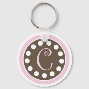 Pink Chocolate Keychain "C" Schlüsselanhänger