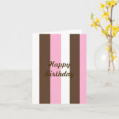 Pink Chocolate Vanilla Karte (Gelbe Blume)