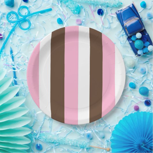 Pink Chocolate Vanilla Pappteller (Party)