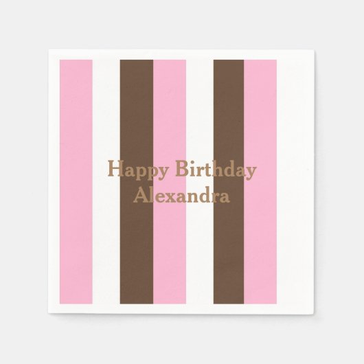 Pink Chocolate Vanilla Serviette (Vorderseite)