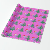 Pink Chrismukkah Wrapping Paper Roll Geschenkpapier (Ungerollt)