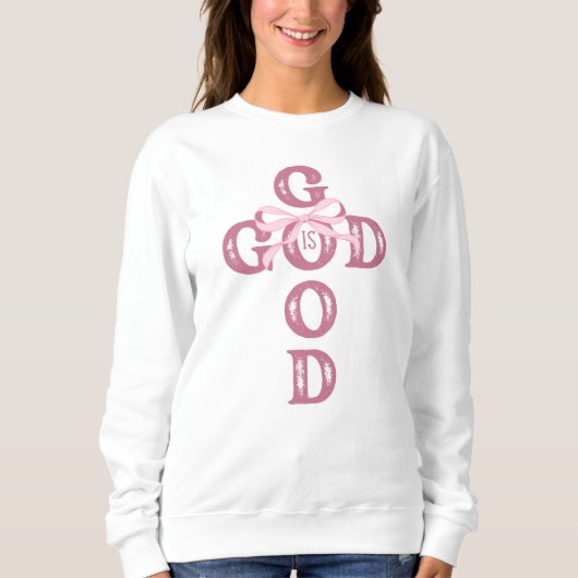 pink Christian aesthetic girls Sweatshirt (Vorderseite)