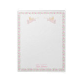 Pink Christmas Angels | Personalized Notizblock (Rotiert)