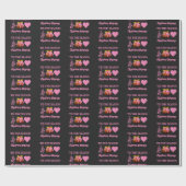 Pink CHRISTMAS BLESSINS Geschenkpapier (Flach)