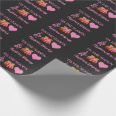 Pink CHRISTMAS BLESSINS Geschenkpapier (Ecke)