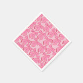 Pink Christmas Bows Serviette (Ecke)
