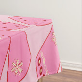 Pink Christmas Bows Tischdecke (Beispiel)