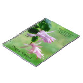 Pink Christmas Cactus Blume Orchid Prayer Journal Notizblock (Linke Seite)