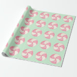 Pink Christmas Candy Peppermint Wrapping Paper Geschenkpapier<br><div class="desc">Weihnachtsbonbons schmücken dieses festliche Weihnachtsverpackungspapier. Das Design stammt aus der Originalkunst.</div>