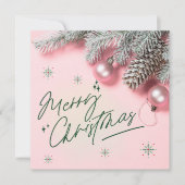Pink Christmas Card (Vorderseite)