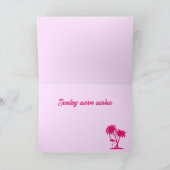 Pink Christmas Card Dankeskarte (Innenseite)