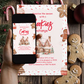 Pink Christmas Cookie Exchange | Bunt Einladung