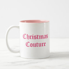 Pink Christmas Couture Zweifarbige Tasse