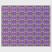 Pink Christmas Dala Horing Paper Geschenkpapier (Flach)