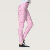 Pink Christmas Doodle | Festlicher Stil Leggings (Rechts)