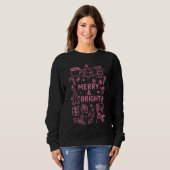 Pink Christmas Doodle | Holiday Joy Sweatshirt (Vorne ganz)