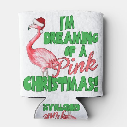 Pink Christmas Dosenkühler (Rückseite)