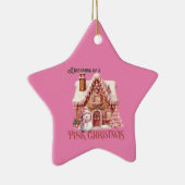 Pink Christmas Dream Keramik Ornament (Rechts)