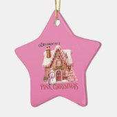 Pink Christmas Dream Keramik Ornament (Links)