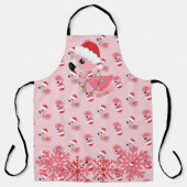 PINK CHRISTMAS FLAMINGOS MIT CHRISTMAS LIGHTS SCHÜRZE (Vorderseite)