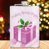 Pink Christmas Geschenk Flask Flachmann