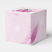 Pink Christmas Geschenk Gefallen Box Geschenkschachtel (Vorderseite)