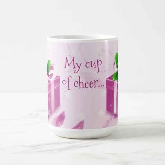 Pink Christmas Geschenk Kaffee Tasse (Mittel)