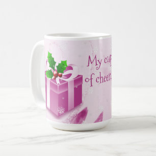 Pink Christmas Geschenk Kaffee Tasse
