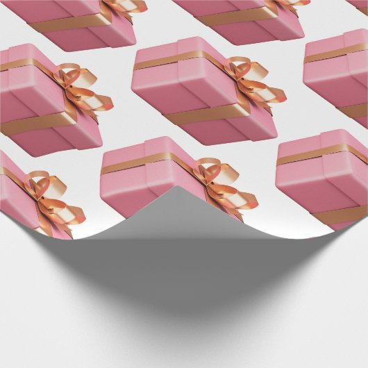 Pink Christmas Geschenkpapier (Ecke)