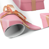 Pink Christmas Geschenkpapier (Rolleneckpunkt)