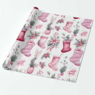 Pink Christmas Geschenkpapier