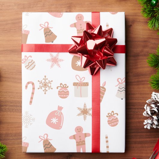 Pink Christmas Geschenkpapier