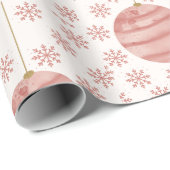 Pink Christmas Geschenkpapier (Rolleneckpunkt)