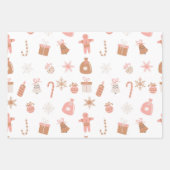Pink Christmas Geschenkpapier Set (Vorderseite 2)
