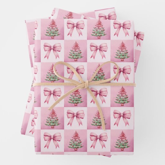 Pink Christmas Geschenkpapier Set (Beispiel)