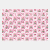 Pink Christmas Geschenkpapier Set (Vorderseite)