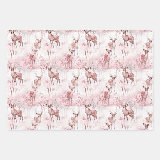 Pink Christmas Geschenkpapier Set (Vorderseite 2)