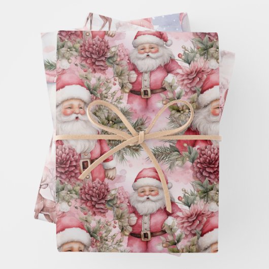 Pink Christmas Geschenkpapier Set (Beispiel)