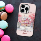 Pink Christmas Holiday Zuhause Winter Wonderland Case-Mate iPhone Hülle