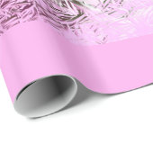 Pink Christmas Holly Geschenkpapier (Rolleneckpunkt)